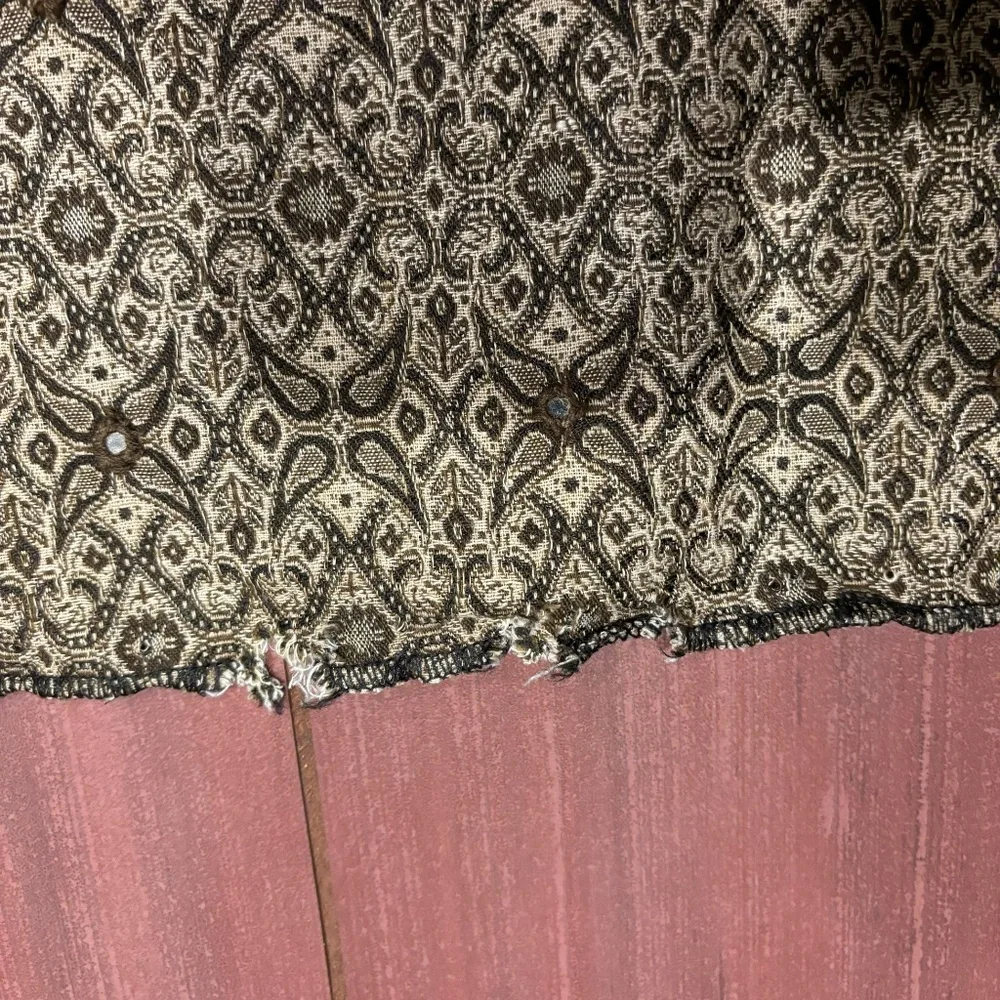 Vintage mirrored throw/blanket/table runner